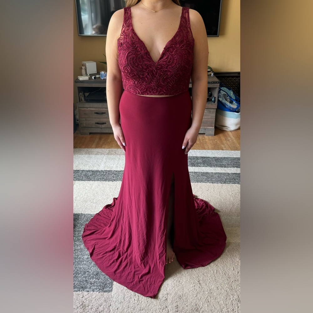 2 Piece Prom Dress